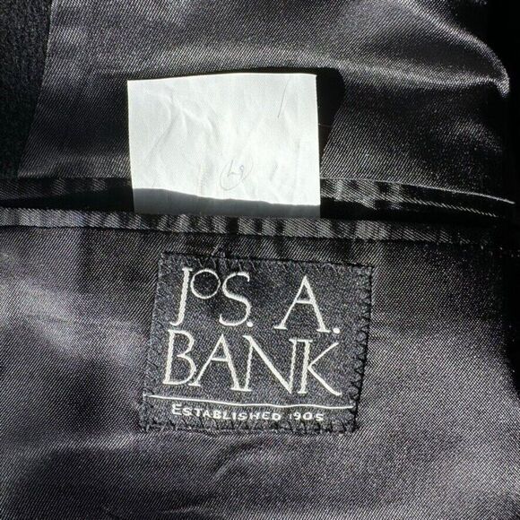 Jos A Bank Unisex Dark Gray 100% Cashmere 2 button Sport Coat Blazer 48R - Picture 2 of 11
